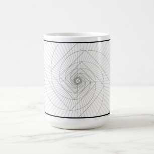 Rising Deosil Fibonacci Spiral Mug