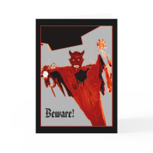 'Rising Devil' Halloween Card