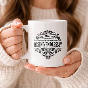 Rising Endlessly Women Vintage Typography Coffee Mug