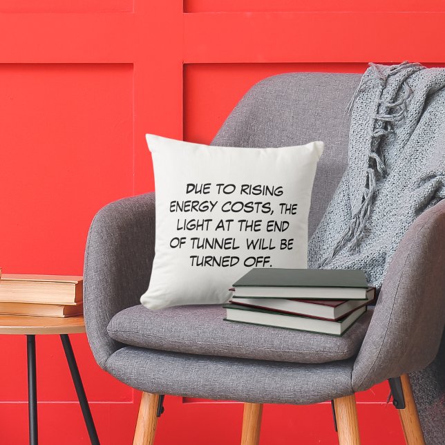 Rising Energy Costs Throw Pillow (Creator Uploaded)