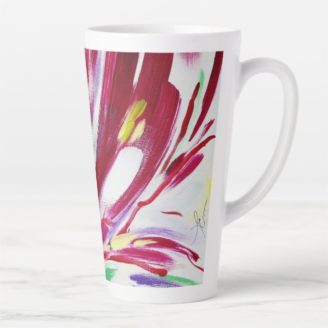 Rising flower latte mug (Right)