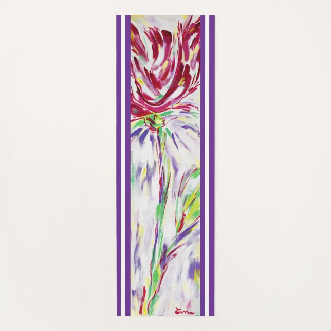 Rising flower yoga mat (Front)