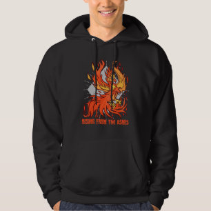 Rising from Ashes Cute Phoenix Firebird Fantasy Fi Hoodie