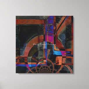 Rising From Darkness Abstract Canvas Print