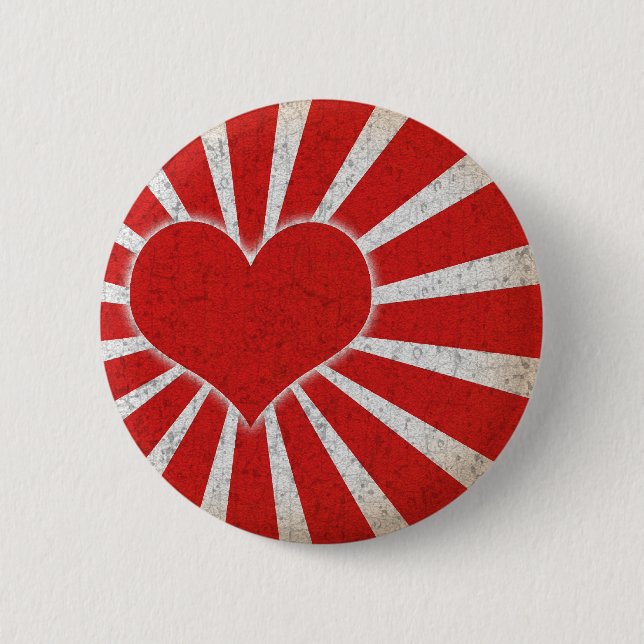 Rising Love 2 Inch Round Button (Front)