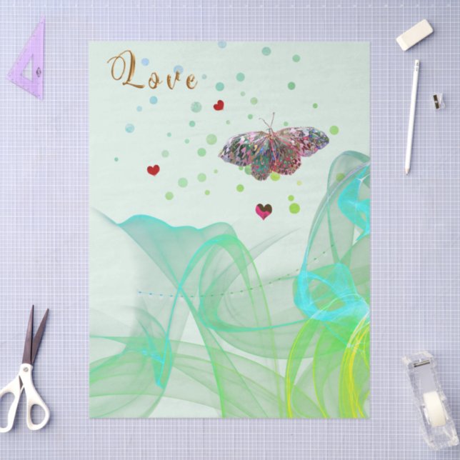 Rising Love Butterfly Tissue Paper (Craft)