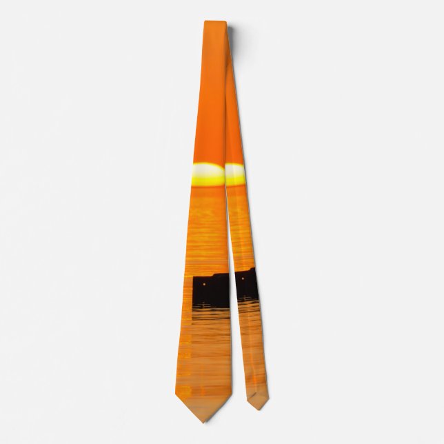 Rising Orange Neck Tie (Front)