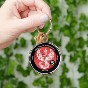 Rising Phoenix - Milestone in Recovery Gift Keychain
