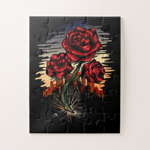 Rising Rose Jigsaw Puzzle