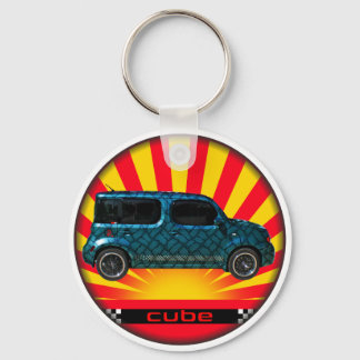 Rising Sun Cube Keychain