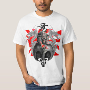 Rising Sun Dragon Tiger T-shirt - Customized