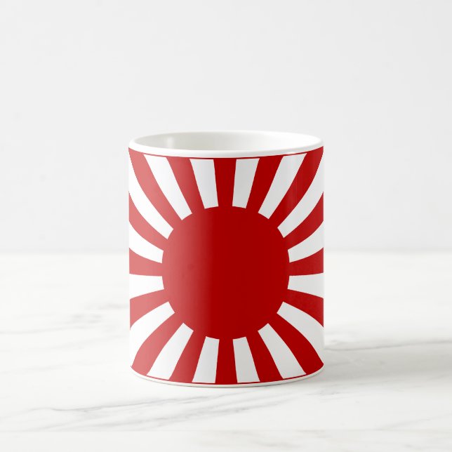 Rising Sun Flag 3 Coffee Mug (Center)