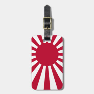Rising sun flag luggage tag