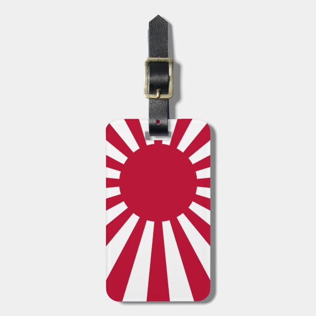 Rising sun flag luggage tag (Front Vertical)