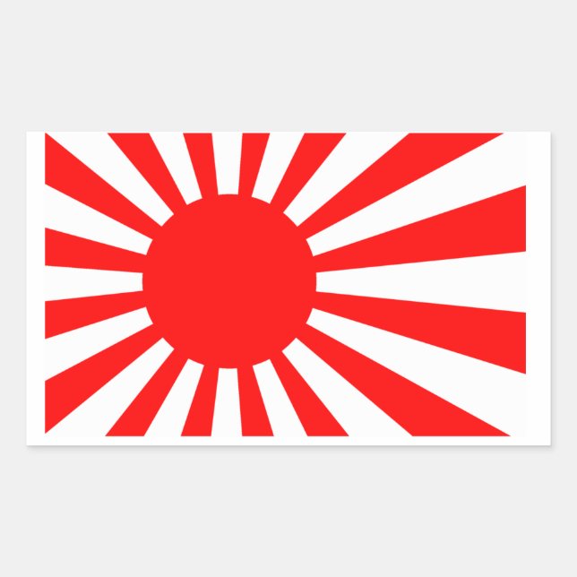 Rising Sun Flag of Japan Sticker (Front)