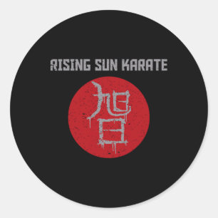 Rising Sun Kanji Classic Round Sticker
