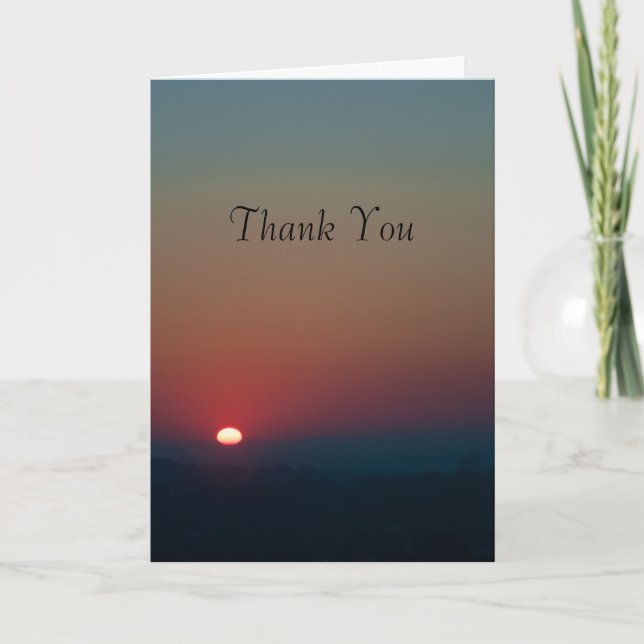 Rising Sun Thank You Card (Front)