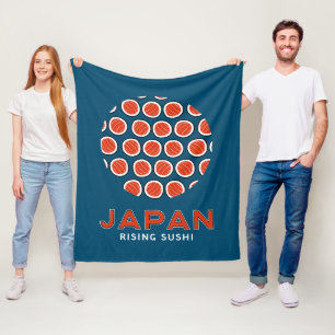 Rising Sushi Fleece Blanket