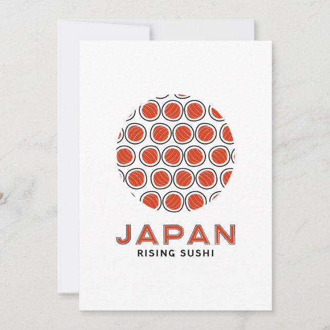 Rising Sushi Invitation (Front)