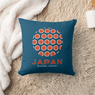 Rising Sushi Throw Pillow