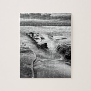 Rising Tide At The Beach Jigsaw Puzzle