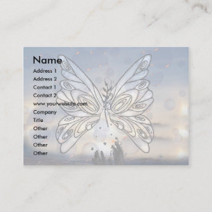Rising To The Stars Butterfly template Business Card