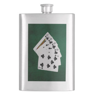 risk, good+luck, style, fashion, game, western, ca hip flask