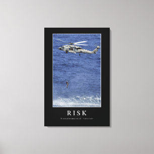 Risk: Inspirational Quote 1 Canvas Print
