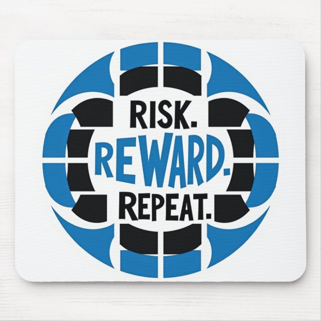 "Risk. Reward. Repeat. – The Trader’s Cycle" Mouse Pad (Front)