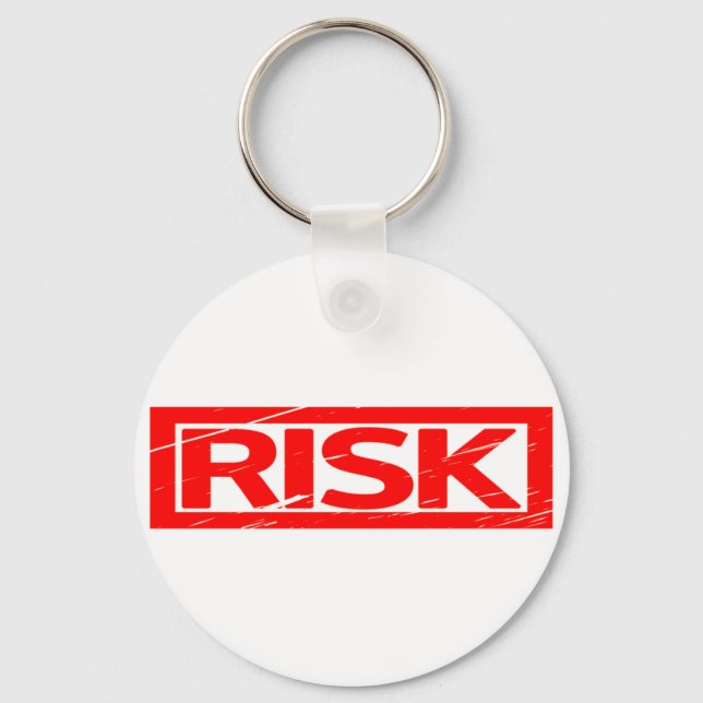 Risk Stamp Keychain (Front)