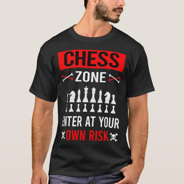 Risk Zone Chess T-Shirt (Front)