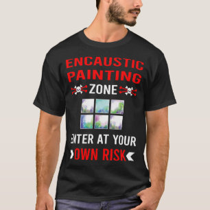 Risk Zone Encaustic Eainting T-Shirt