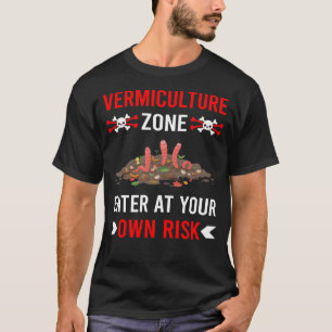 Risk Zone Vermiculture Vermicompost T-Shirt