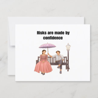 Risks romantic couples artis postcard