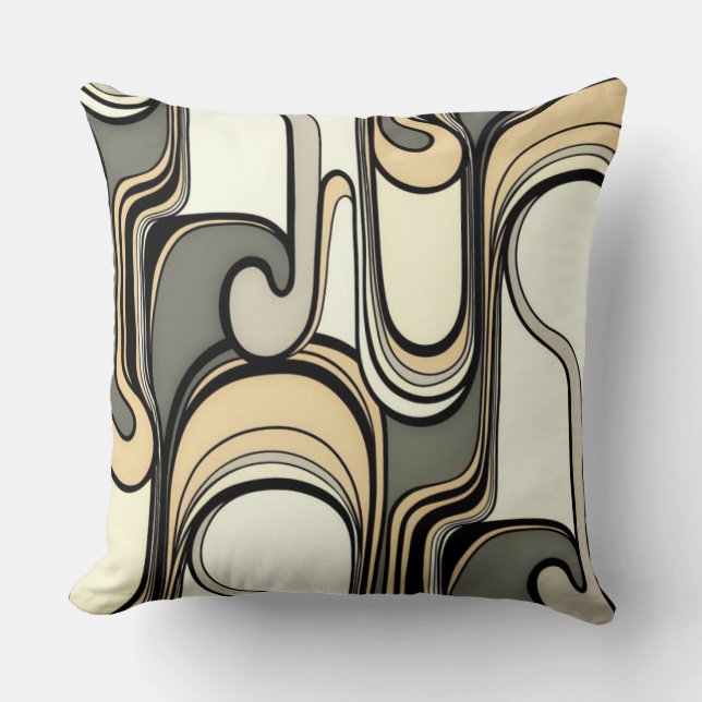 Risky Business Curves Throw Pillow (Front)