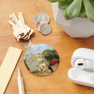 Rispal Restaurant at Asnieres by Vincent van Gogh Keychain