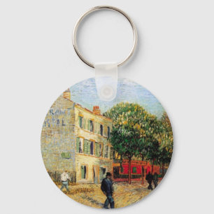 Rispal Restaurant at Asnieres by Vincent van Gogh Keychain
