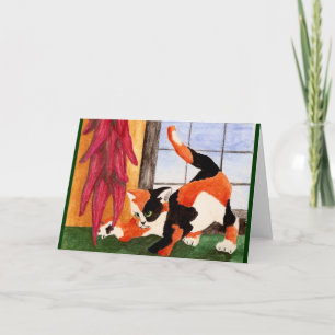 Ristra Kitty Holiday Card