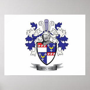 Ritchie Family Crest Coat of Arms Poster