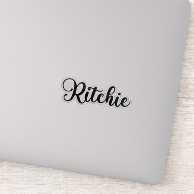 Ritchie Name - Handwritten Calligraphy (Detail)