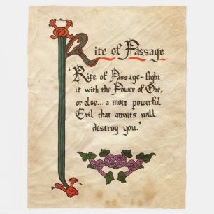 Rite Of Passage Fleece Blanket