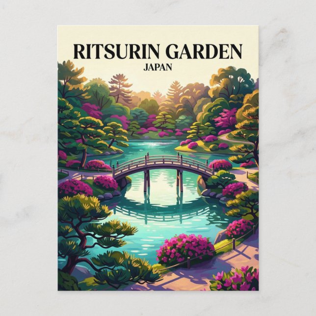 Ritsurin Garden Japan Postcard (Front)
