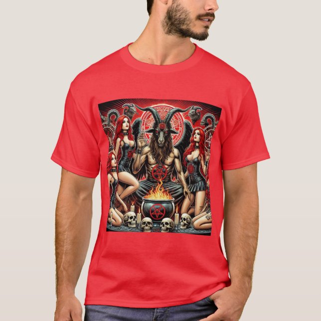 Ritual of Power: The Irony of Baphomet T-Shirt (Front)
