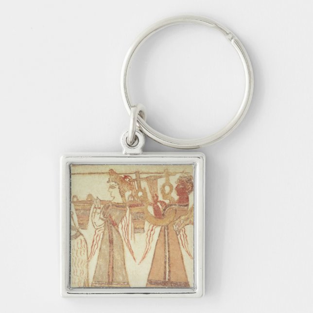 Ritual scene of worship keychain (Front)