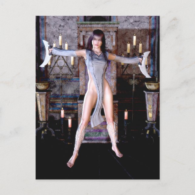 Rituel De La Lune Déesse Imaginaire Gothique Carte (Devant)