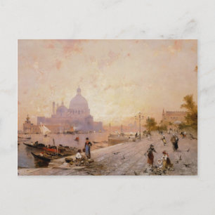 Riva degli Schiavoni, Venice by Franz Unterberger Postcard