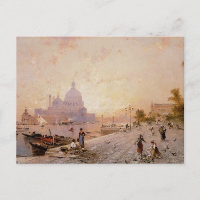 Riva degli Schiavoni, Venice by Franz Unterberger Postcard (Front)
