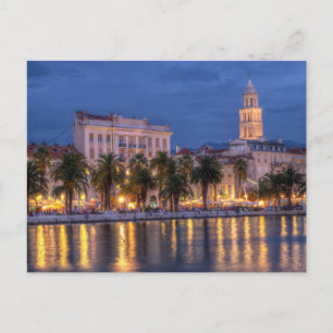 Riva waterfront, Split, Croatia Postcard