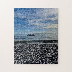 Rivages rocheux et ciel bleu Puzzle