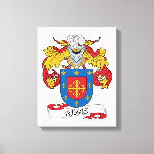 Rivas Family Crest Canvas Print